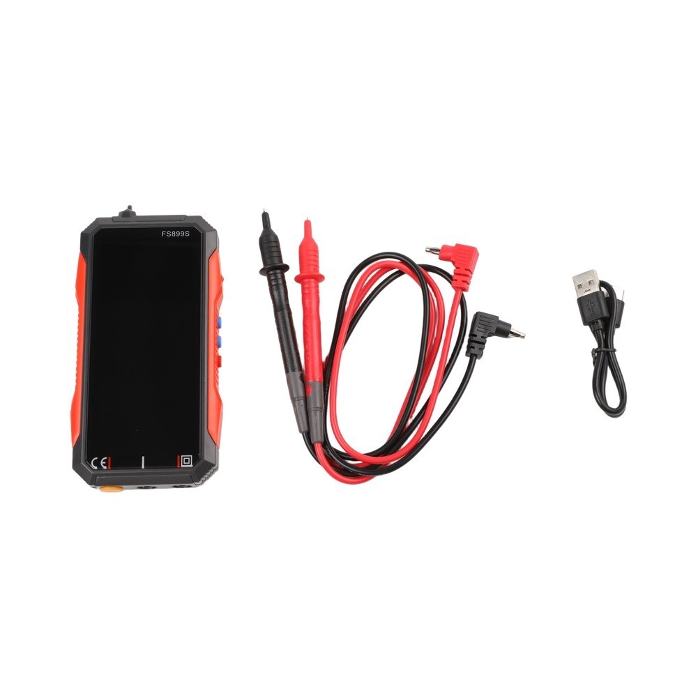 Digital Multimeter FS899S USB C For Rechargeable for AC DC Voltage and Current