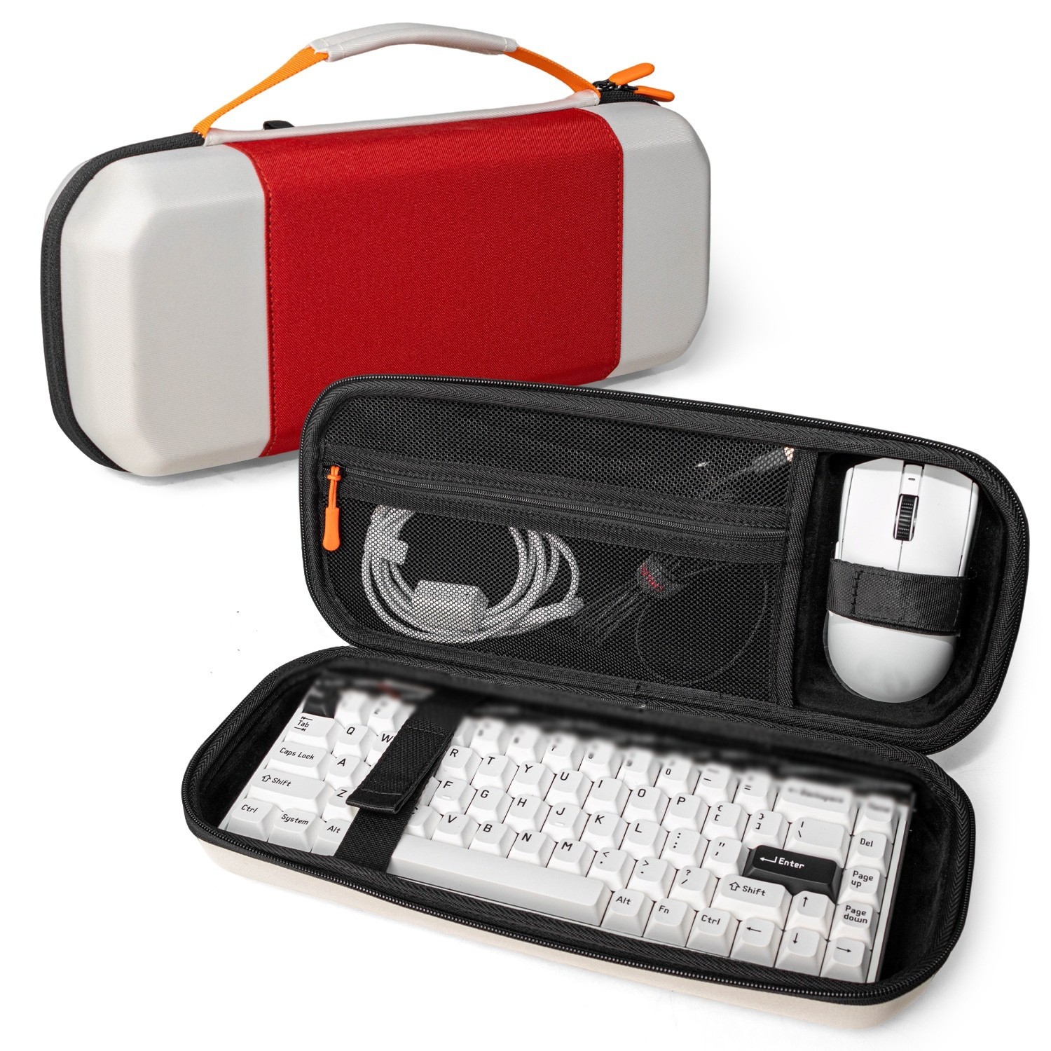 Lightweight EVA 68-Key Keyboard Storage Bag 36x15x8.5cm with Water Resistance