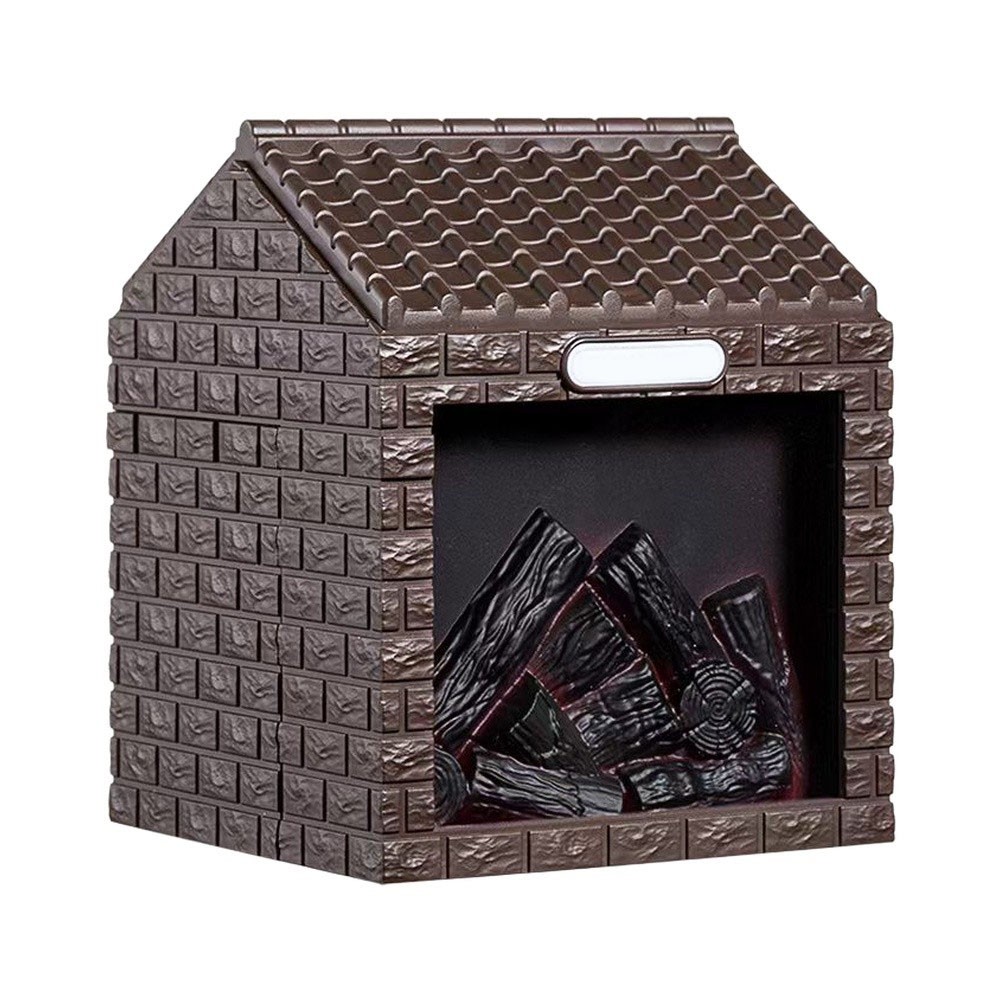 200ml Fireplace Humidifier with Chimney Style Mist Outlet and LED Glow