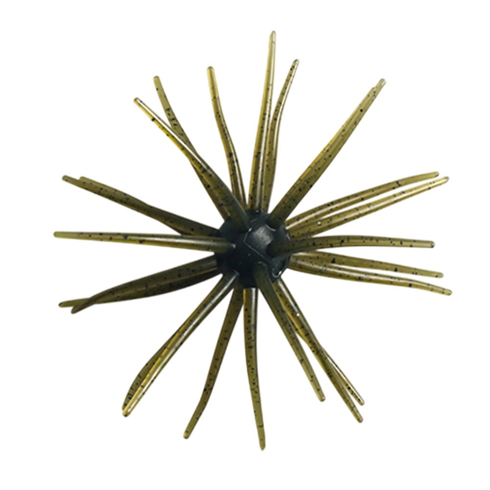 11cm Floating Urchin Soft Lure 5pcs 10g UV Glow for Bass Trout Fishing Rig