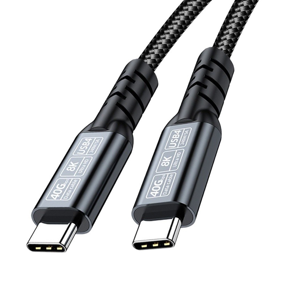 For USB4 2m Data Cable with 40Gbps Speed 8K Display Output Nylon Construction