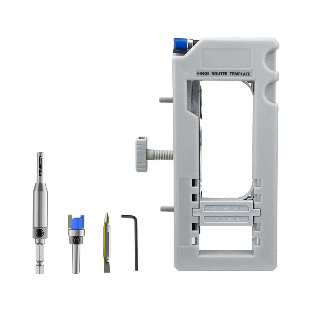 Professional Grade Hinge Jig for Router Use on Standard Door Thickness