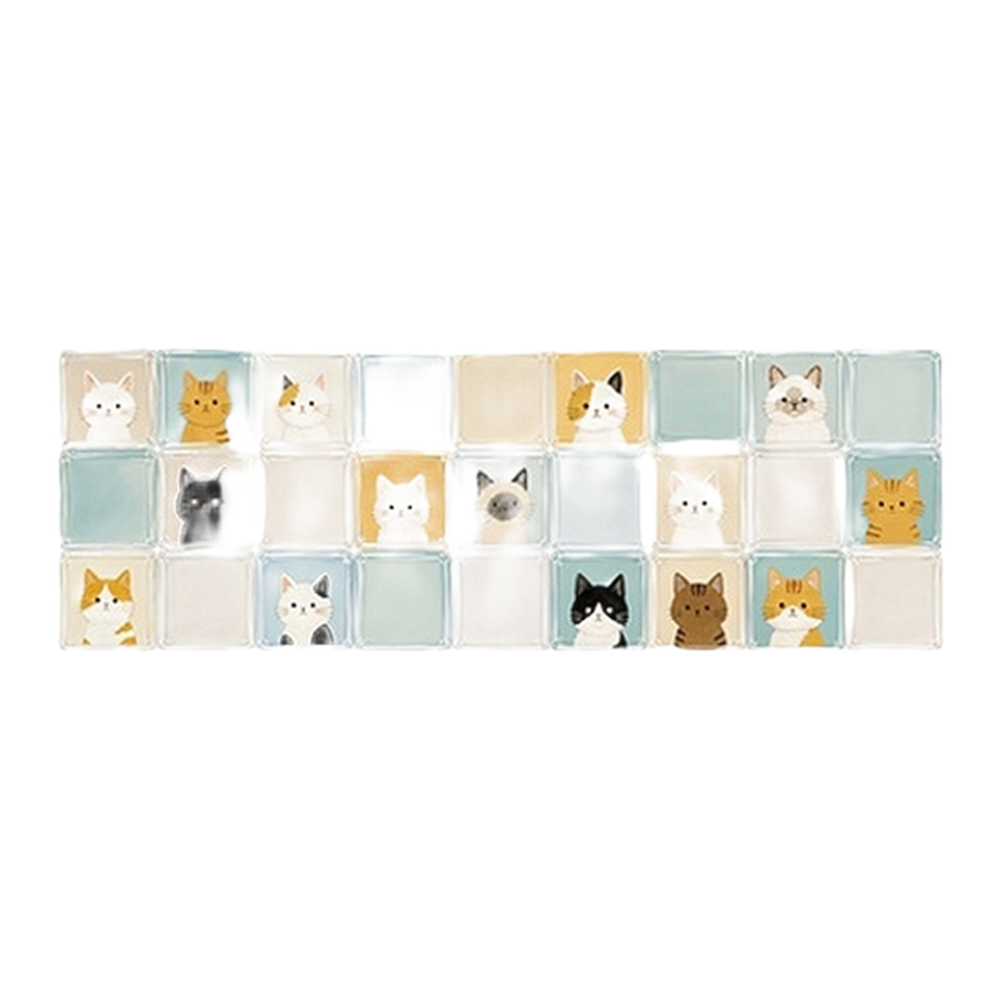 Waterproof Clear PVC Kitchen Sticker Cartoon Animal Floral Pattern S M L