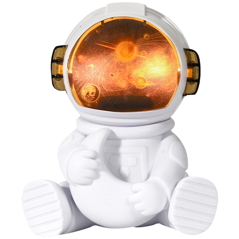 Astronaut Shaped USB Humidifier 40mL/h Mist Low Noise 36dB for Bedroom Desk
