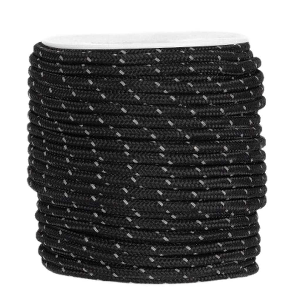 4mm Reflective Nylon Camping Guy Rope 50m for Tents Tarps Outdoor Windproof Use