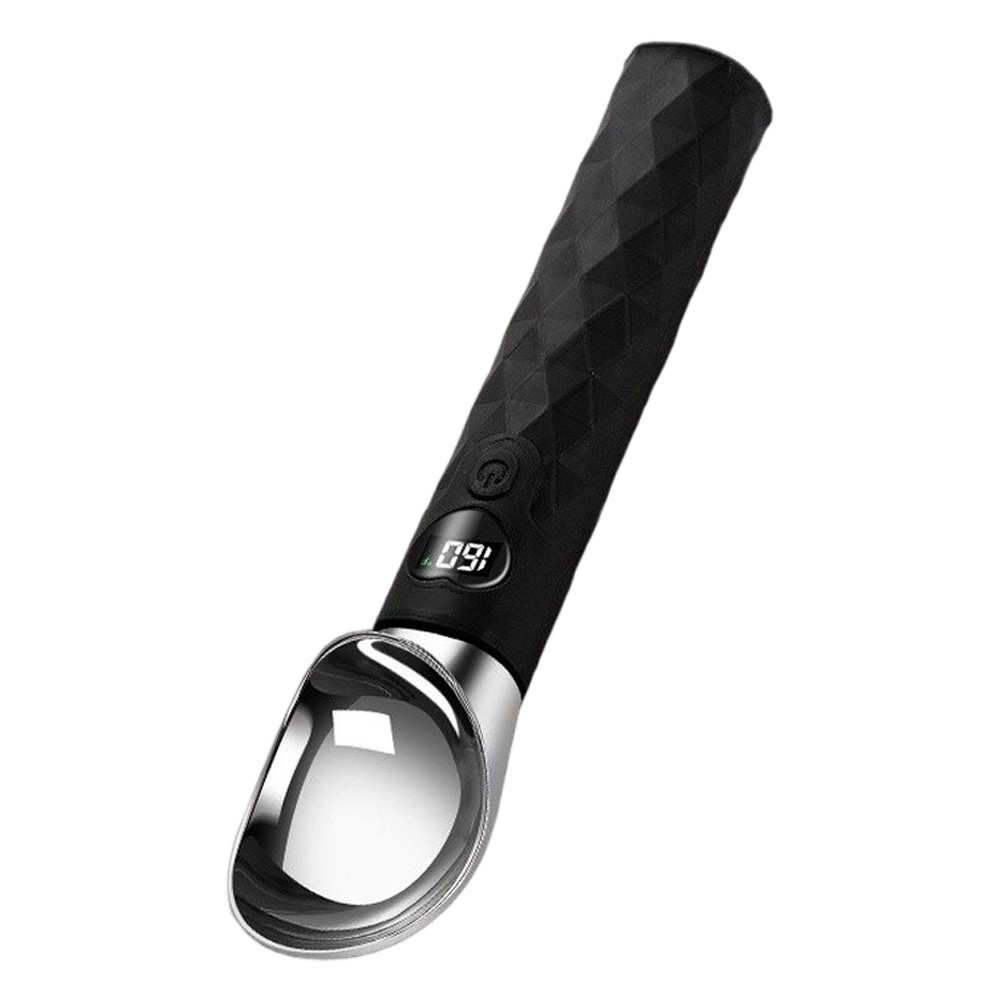 Heated Ice Cream Spoon Metal Ergonomic Handle Waterproof 19cm LED Display