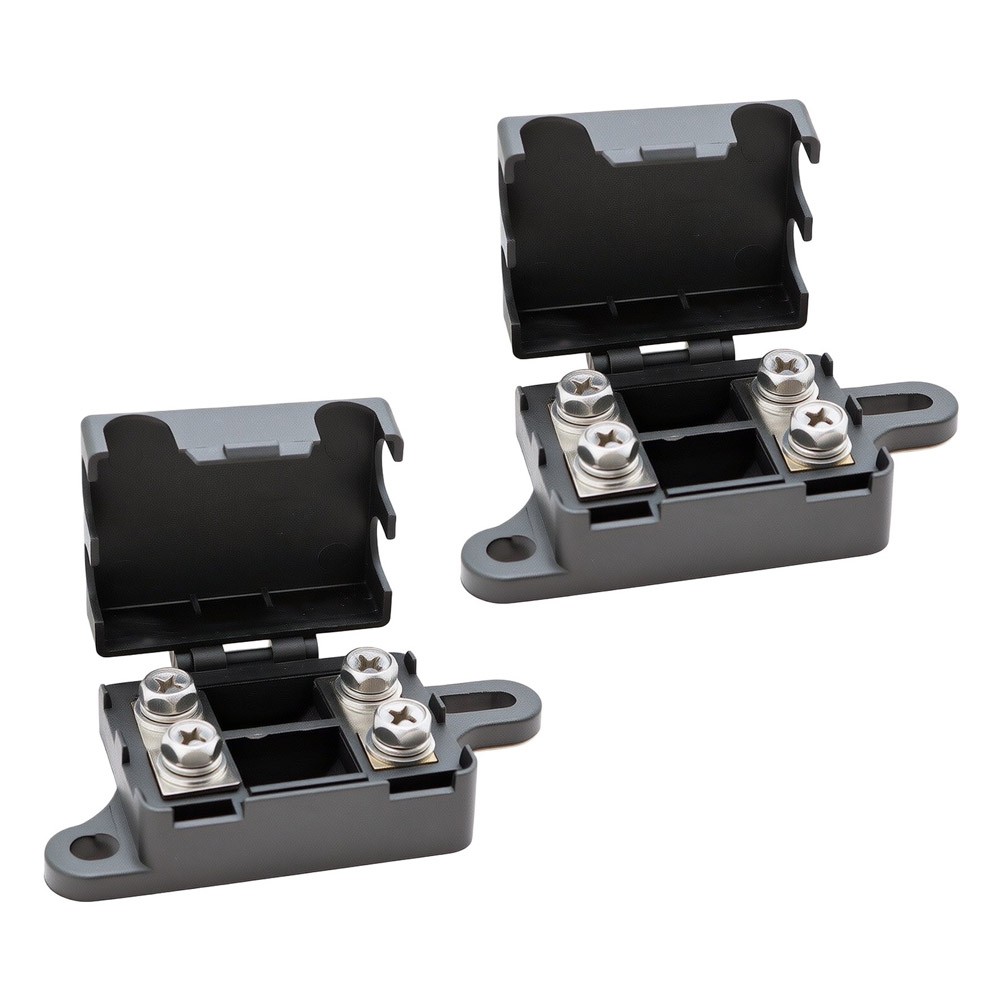Waterproof 2pcs Dual-Path Fuse Box for Auto For Electrical Systems 83x23x39mm