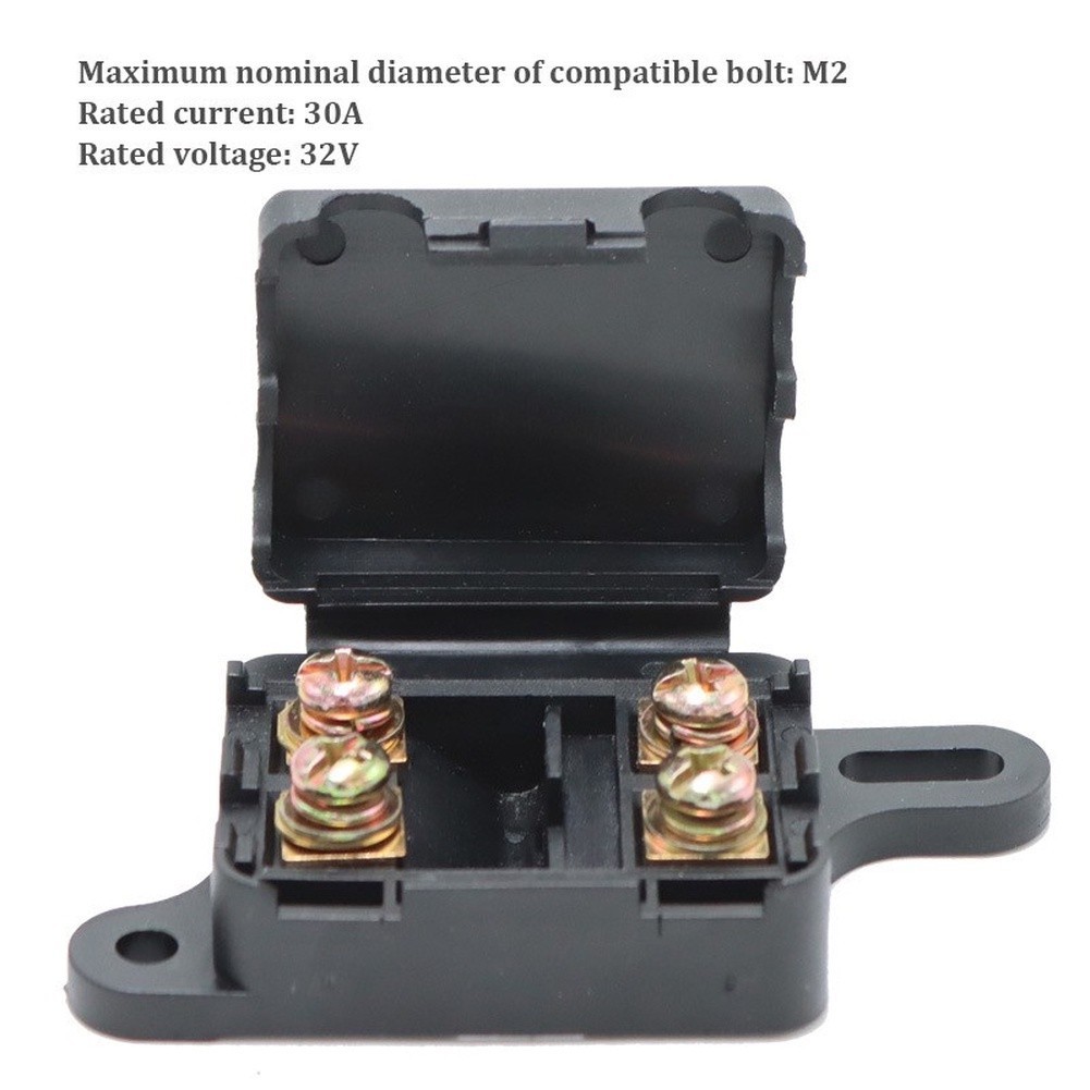 Waterproof 2pcs Dual-Path Fuse Box for Auto For Electrical Systems 83x23x39mm