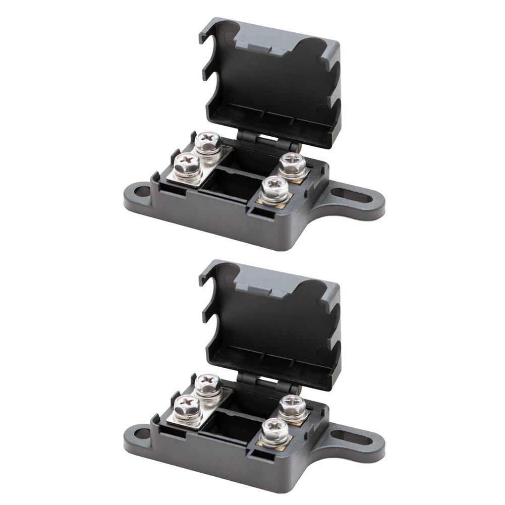 Waterproof 2pcs Dual-Path Fuse Box for Auto For Electrical Systems 83x23x39mm