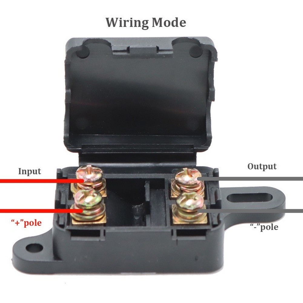 Waterproof 2pcs Dual-Path Fuse Box for Auto For Electrical Systems 83x23x39mm