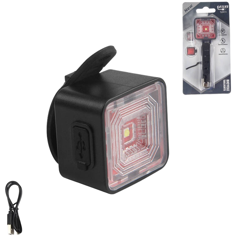 USB Bike Light Set Enhanced Visibility System Automatic Braking Sensor