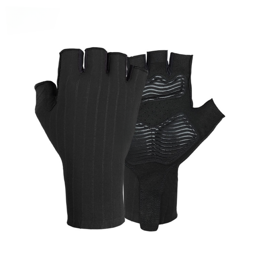 Unisex Cycling Gloves Short Finger with Moisture Wicking Polyester Fabric
