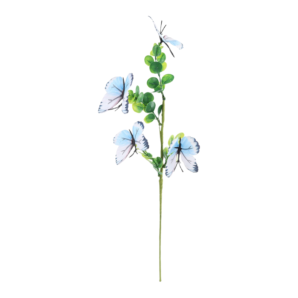 56cm Tall Artificial Butterfly Eucalyptus Branch for Photography Backdrop