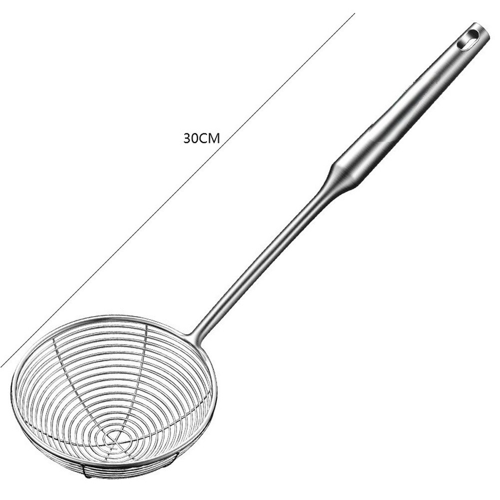 Kitchen Slotted Spoon Made of 304 Stainless Steel with Ergonomic Handle