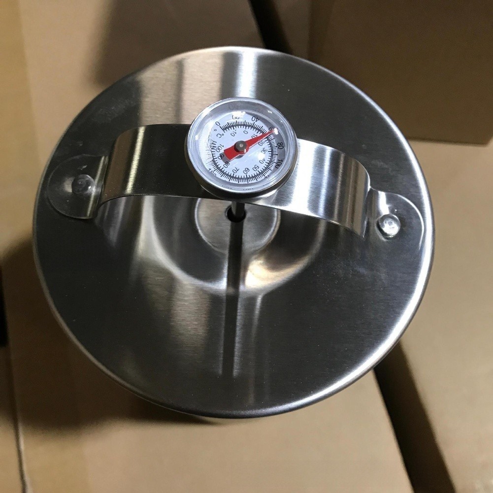 304 Stainless Steel Meat Press Kit with Thermometer for Controlled Cooking