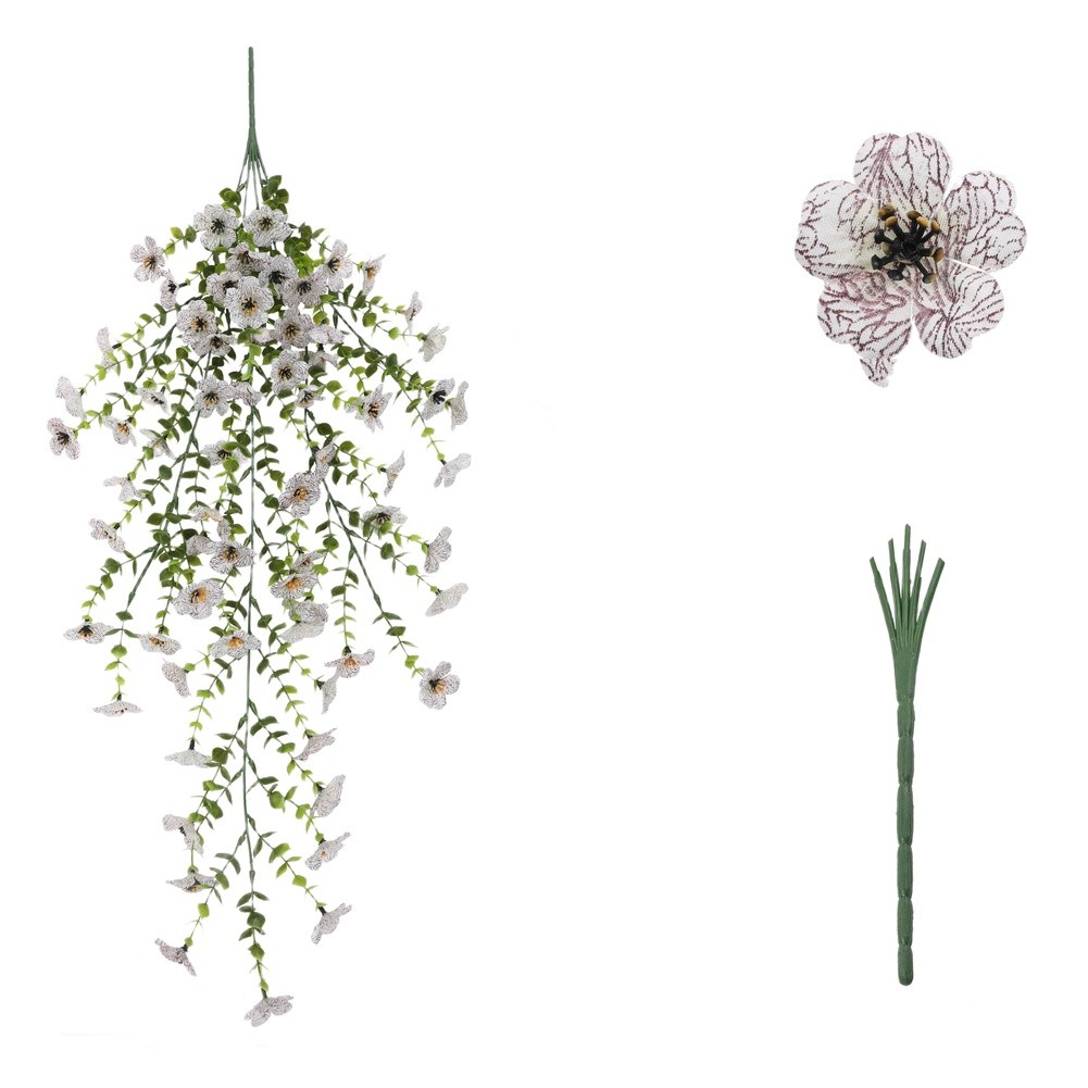 76cm Artificial Violet Eucalyptus Garland for Wedding Photo Studio Decor