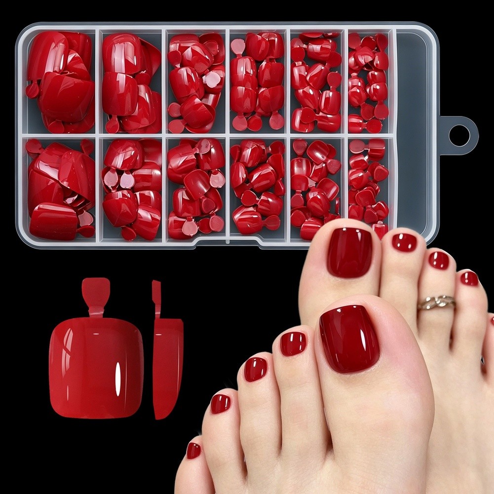 120pcs Press On Toenail Tips for For french Manicure Pink White Nude Glue Free