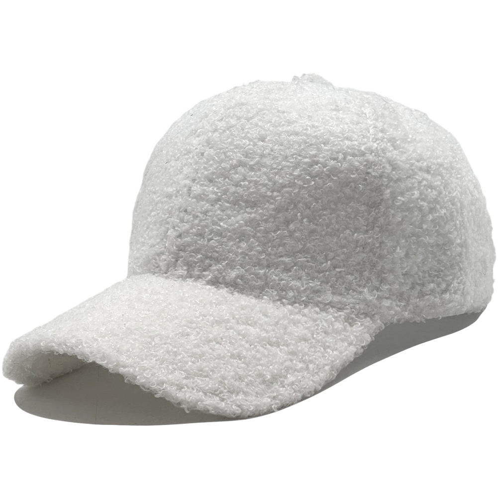 Verstellbare modische Mütze Lammwolle Baseballmütze stilvolle Buchstaben Muste