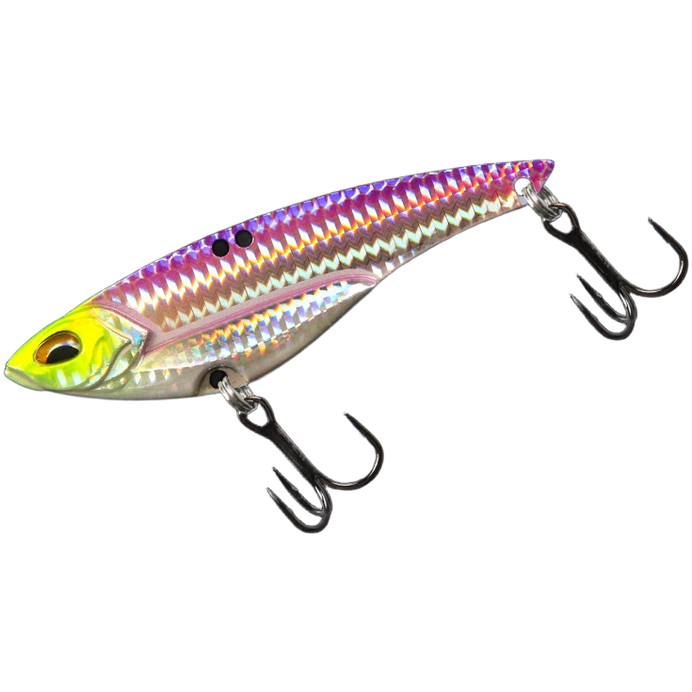 for vib Lure 56mm 9.5g Made of Metal with Angled Tail and Triple Anti-Rust Hooks