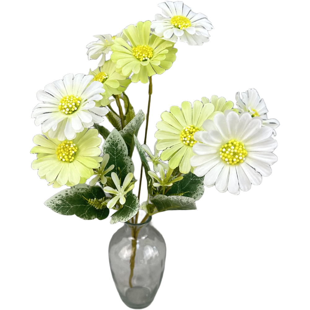Chrysanthemum Artificial Flowers Set 10 Pieces 36cm Height for Home and Office