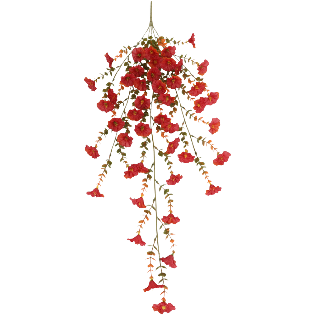 77 25cm Artificial Eucalyptus Vine with Morning Glory for Mantel Decor