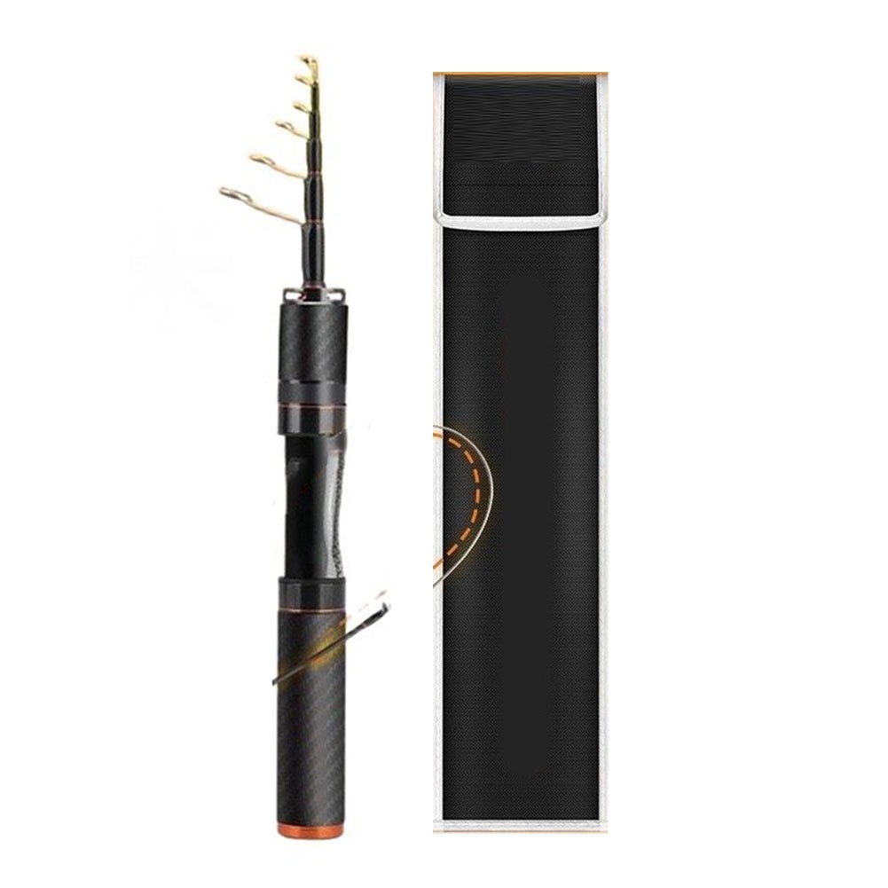 Telescopic Lure Fishing Rod UL Light 1.5m 1.68m Carbon Fiber 86.6g to 91g