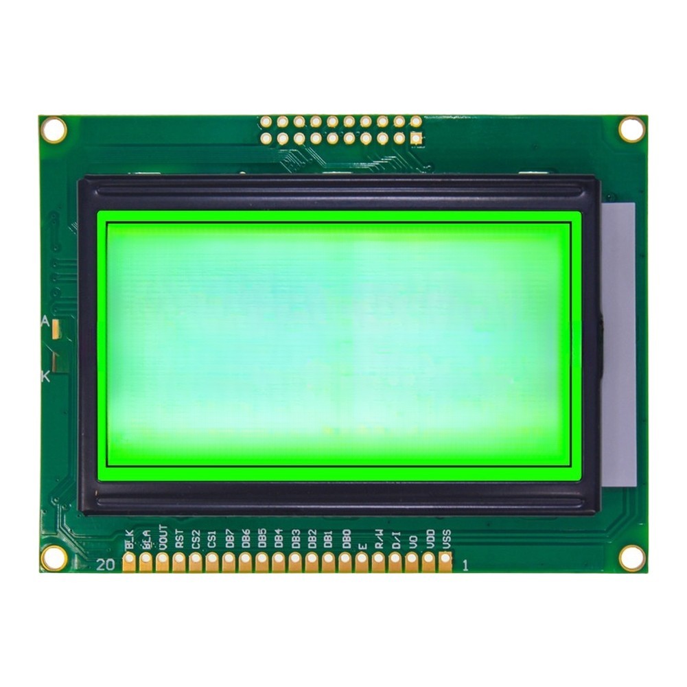 For industrial Grade 128×64 LCD Screen STN for semi-Transmissive 93x70x12.5mm
