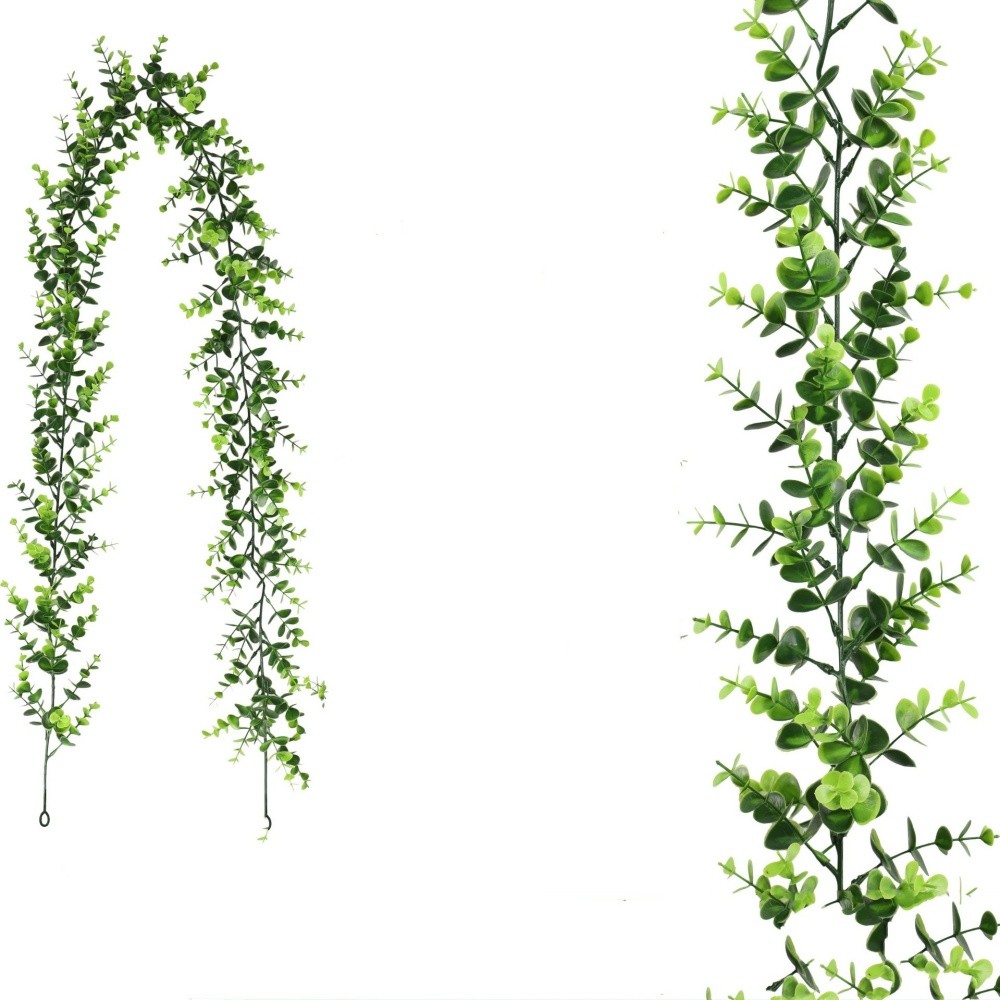 Artificial Hanging Eucalyptus Vine Wall Decor Made of Stockings Flower 178cm