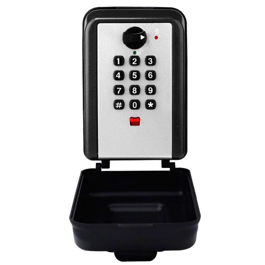 Outdoor Key Box with Button Lock System for Secure to Spare Keys Outside