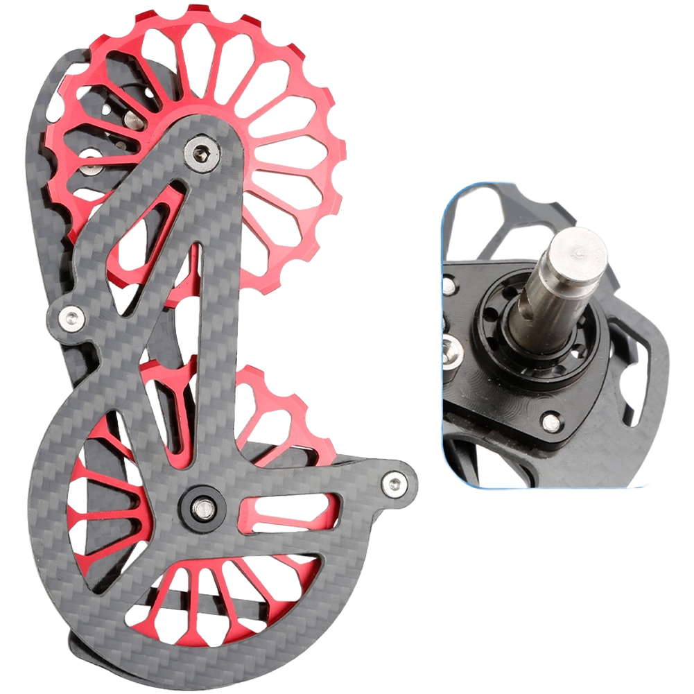 Lightweight Rear Derailleur Pulley Wheel Made of Carbon Fiber for Road Cycling