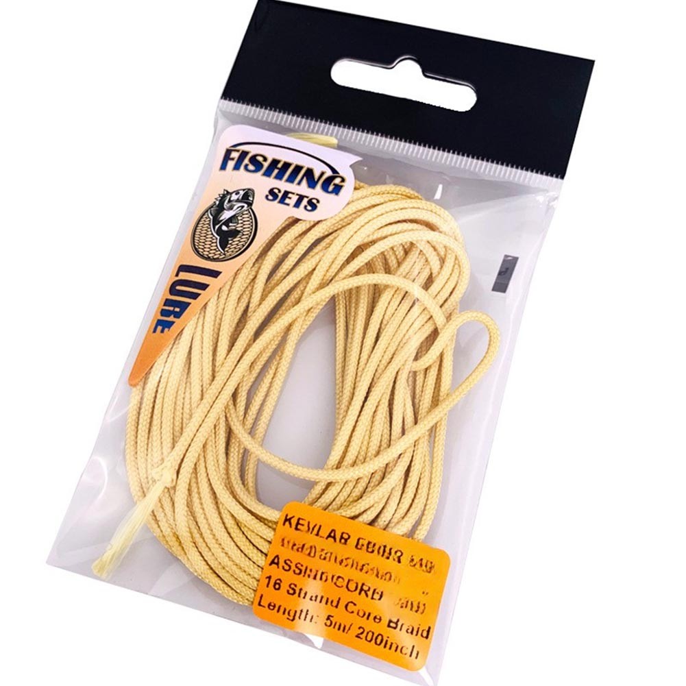 Fishing For Braided Line 5m High Strength Fiber 8/16 Strands Yellow for Angling