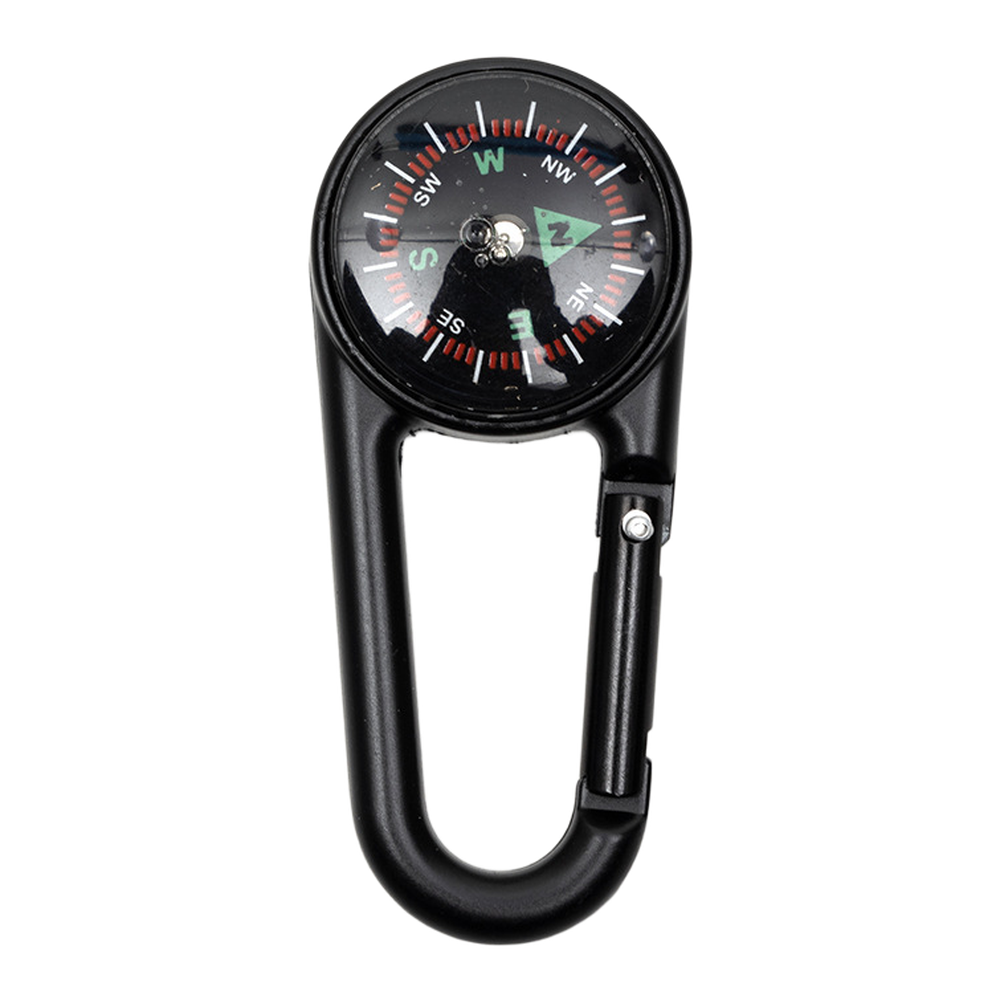 FOR For compass Keychain Clip with Red Arrow North Indicator Metal Carabiner