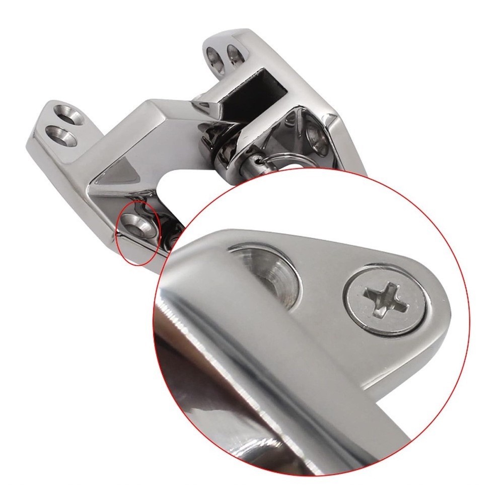 316 SS Mirror Polished Butterfly Hinge for Marine Applications Boat Yacht - Produktbild 6