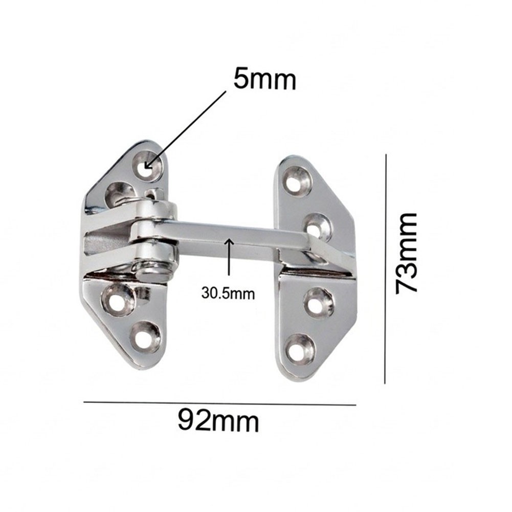 316 SS Mirror Polished Butterfly Hinge for Marine Applications Boat Yacht - Produktbild 8