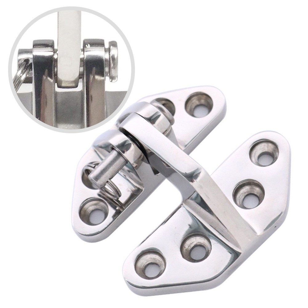 316 SS Mirror Polished Butterfly Hinge for Marine Applications Boat Yacht - Produktbild 9