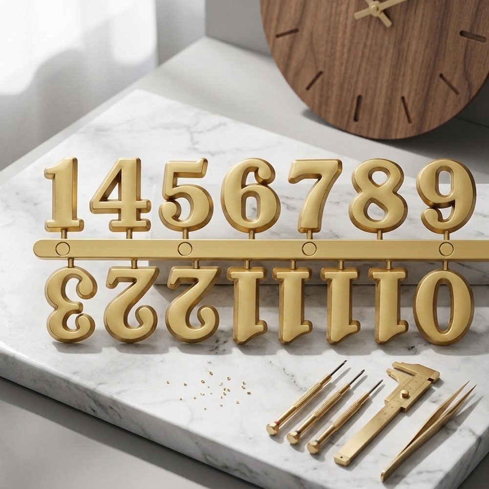 Enhance Your Home Decor DIY Roman Numeral Clock Parts Gold Silver Black Options - Produktbild 5