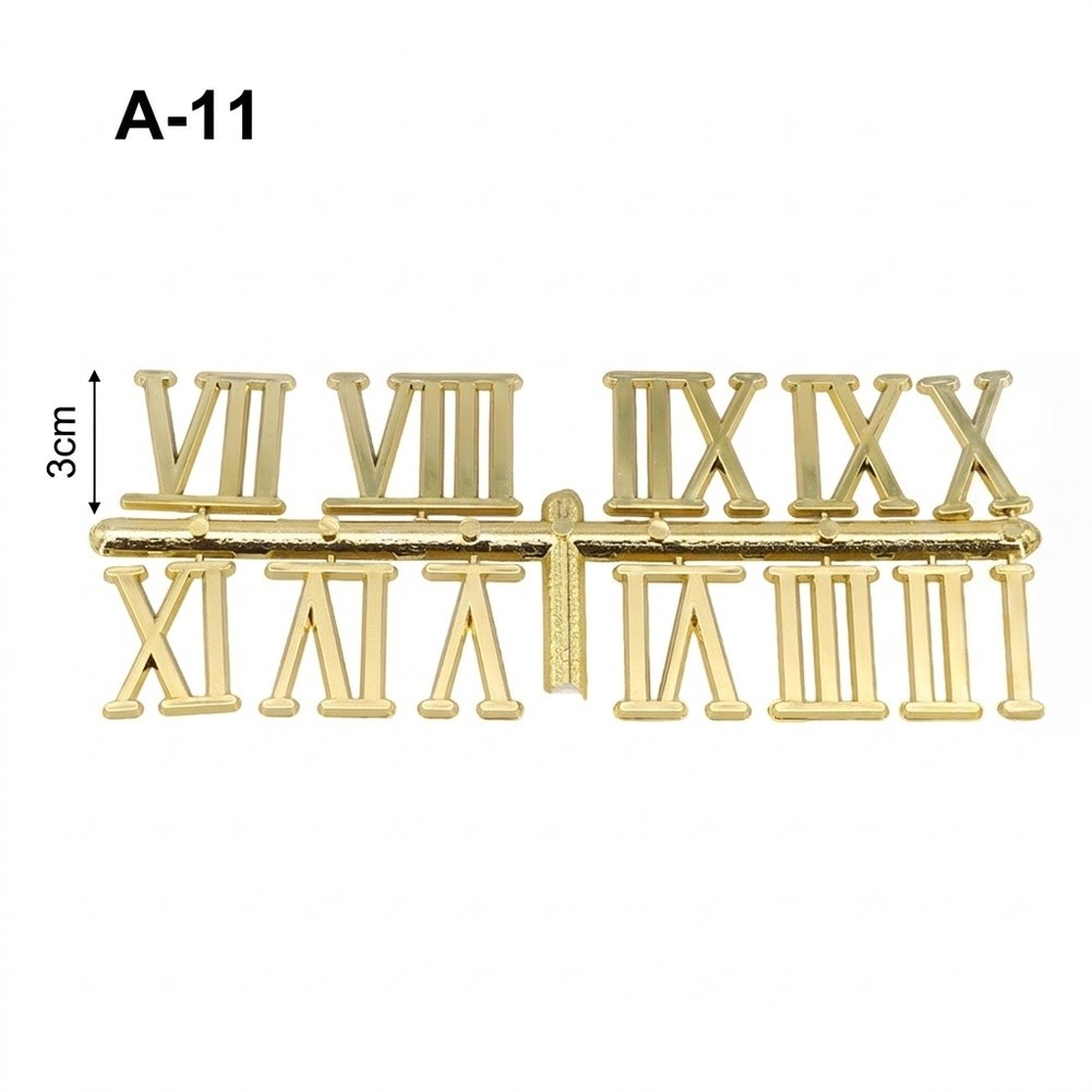Enhance Your Home Decor DIY Roman Numeral Clock Parts Gold Silver Black Options - Produktbild 7