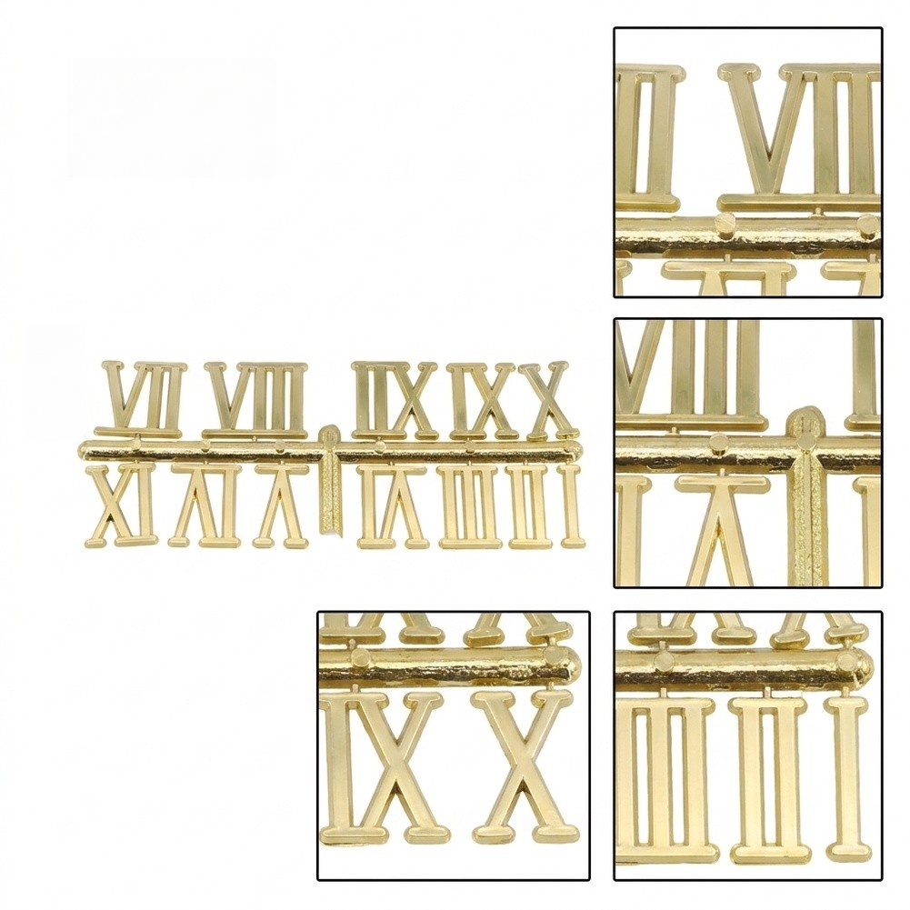 Enhance Your Home Decor DIY Roman Numeral Clock Parts Gold Silver Black Options - Produktbild 6