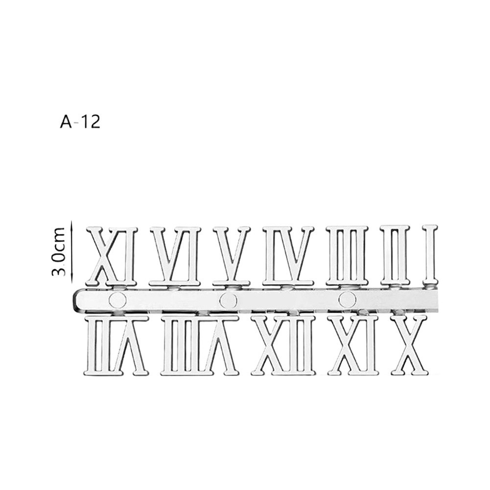 Enhance Your Home Decor DIY Roman Numeral Clock Parts Gold Silver Black Options