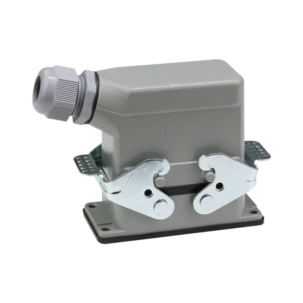 10 Core Interface Rectangular Aviation Socket Multiple Connection Points