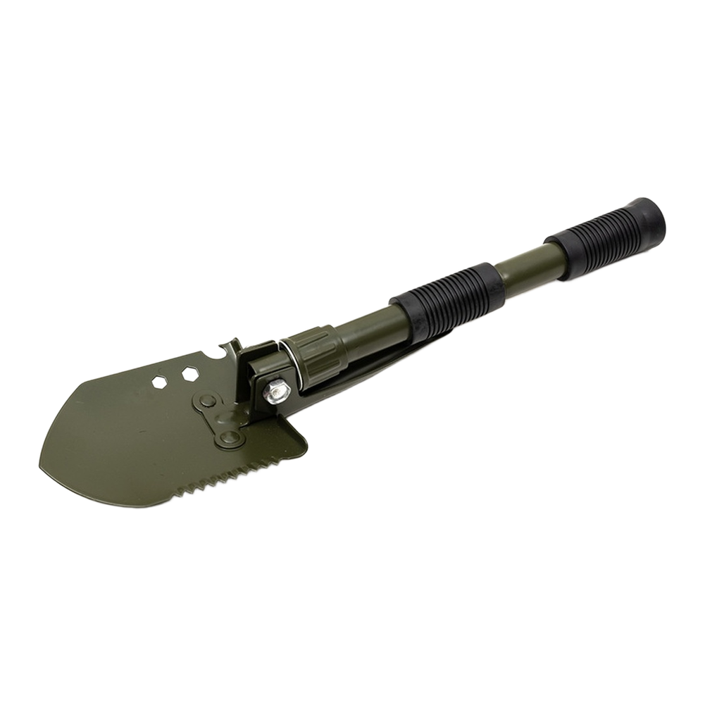 Portable Folding Survival Shovel Carbon Steel with Anti-slip Handle 47.5x10cm