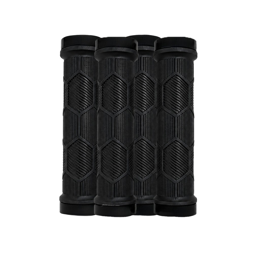 Lock-On Style Handlebar Grips TPE Rubber 13.5 cm Length for Multiple Bikes