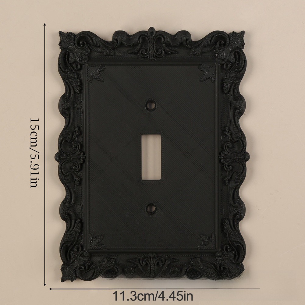 Plastic Carved Switch Decorative Frame for US Standard Wall Light Switches