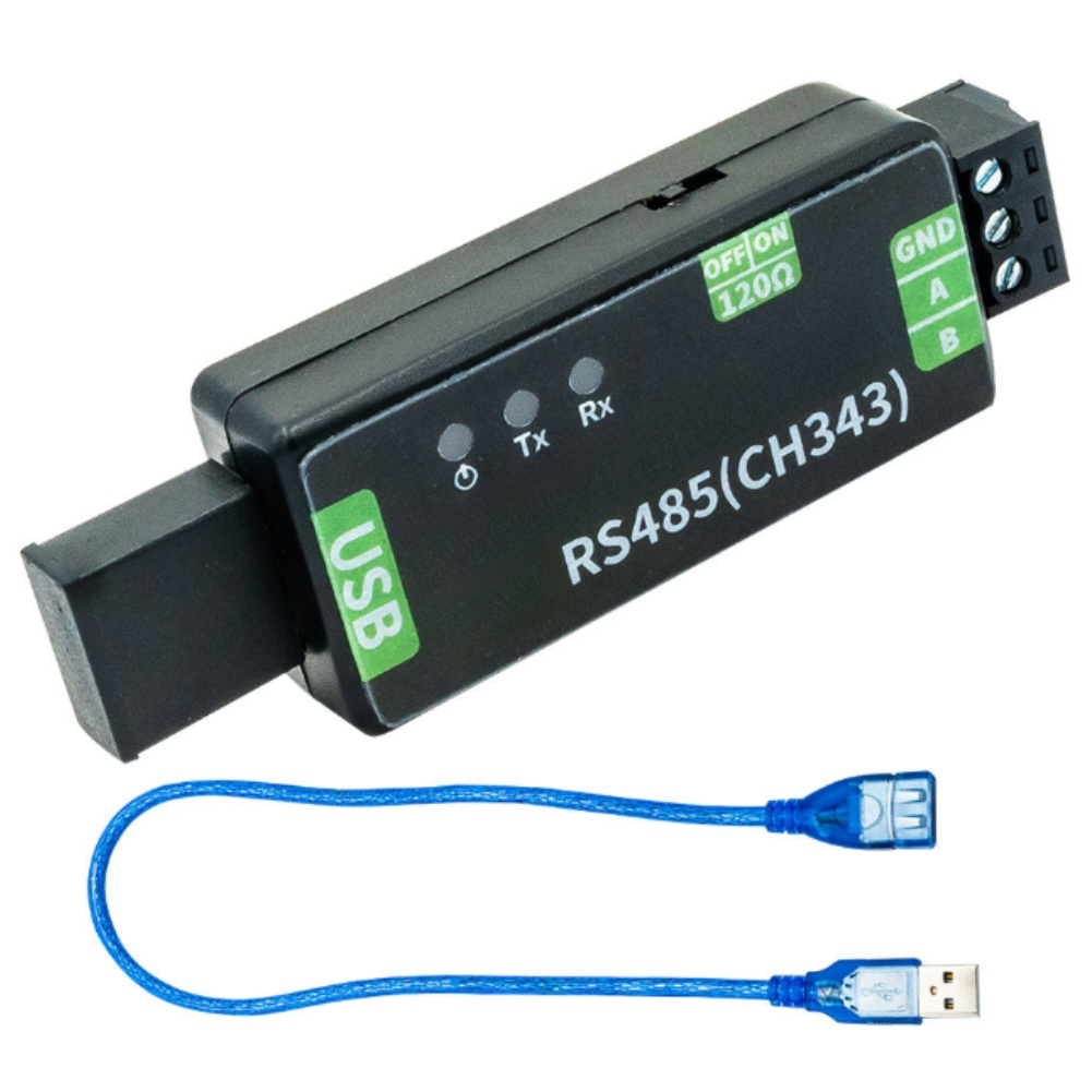 USB to RS485 Serial Interface Adapter for Data Collection and Telemetry