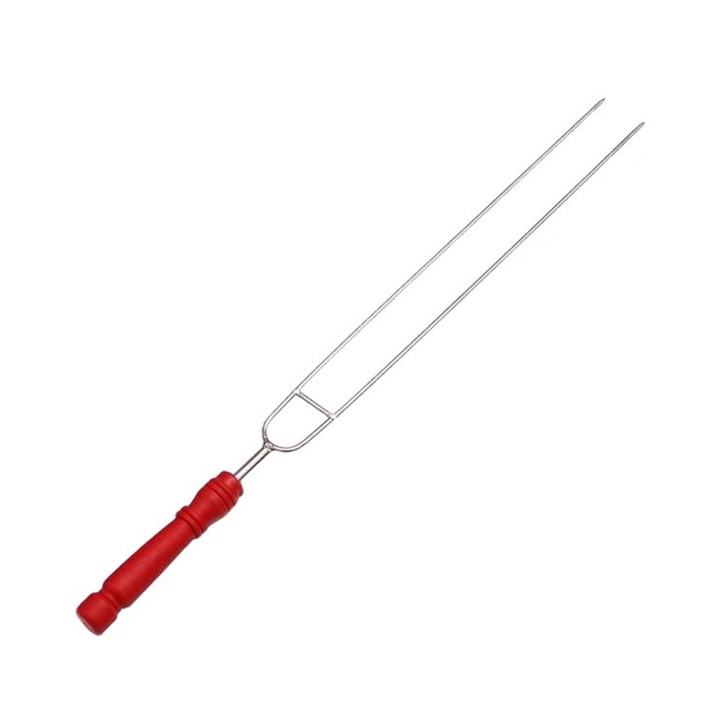 Barbecue Fork Set Stainless Steel 50cm Non Slip Handle Basting Brushes