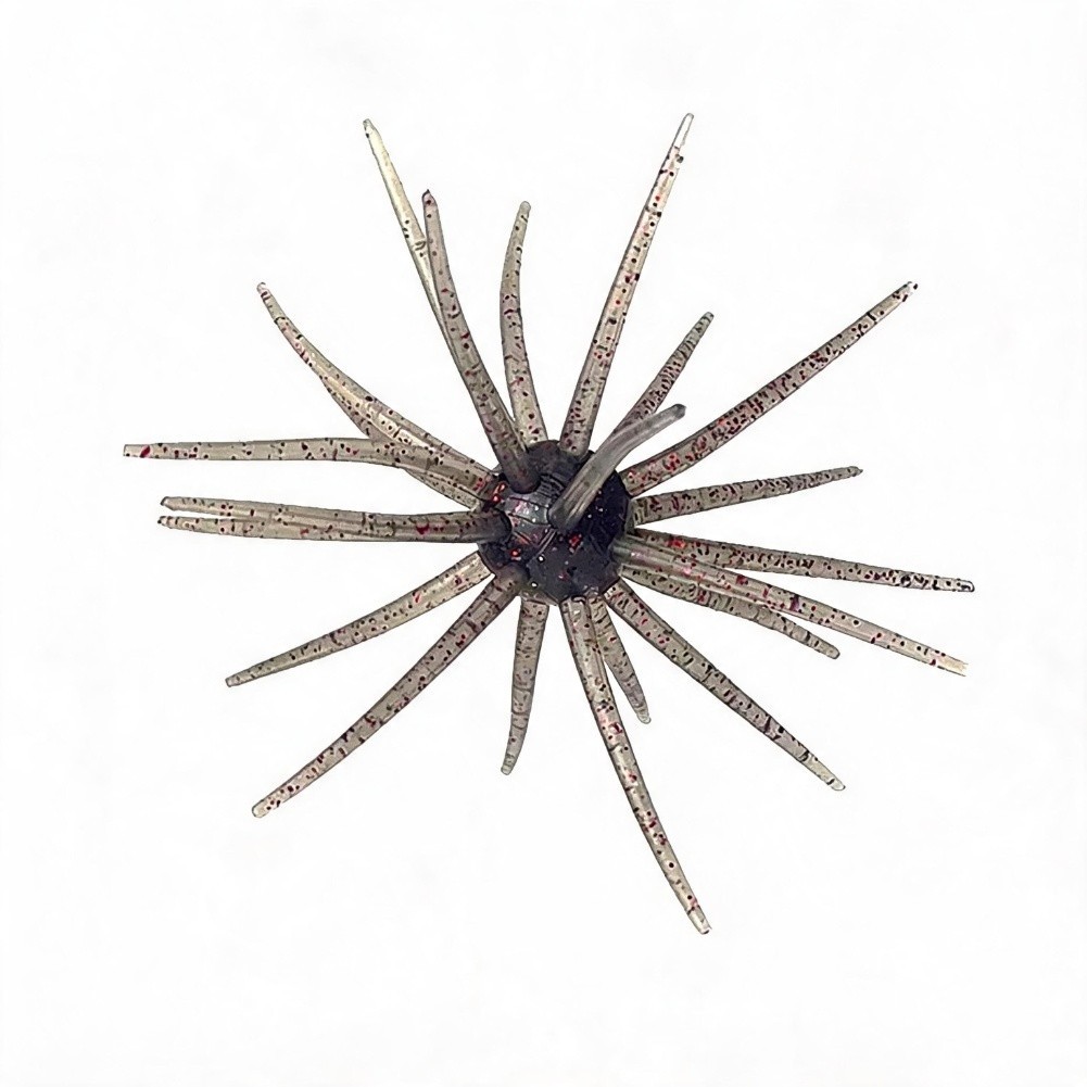 Soft Floating Urchin 5pcs 9cm 4g with Natural Hovering Action for Bass Fishing