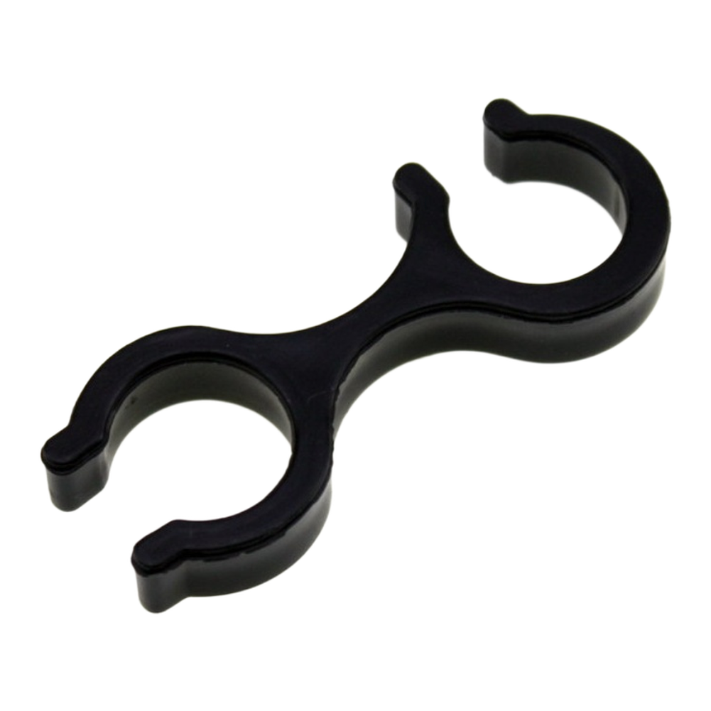 Aluminum Alloy Hiking Pole Connector with 8-Character Buckle Design 6cm Black