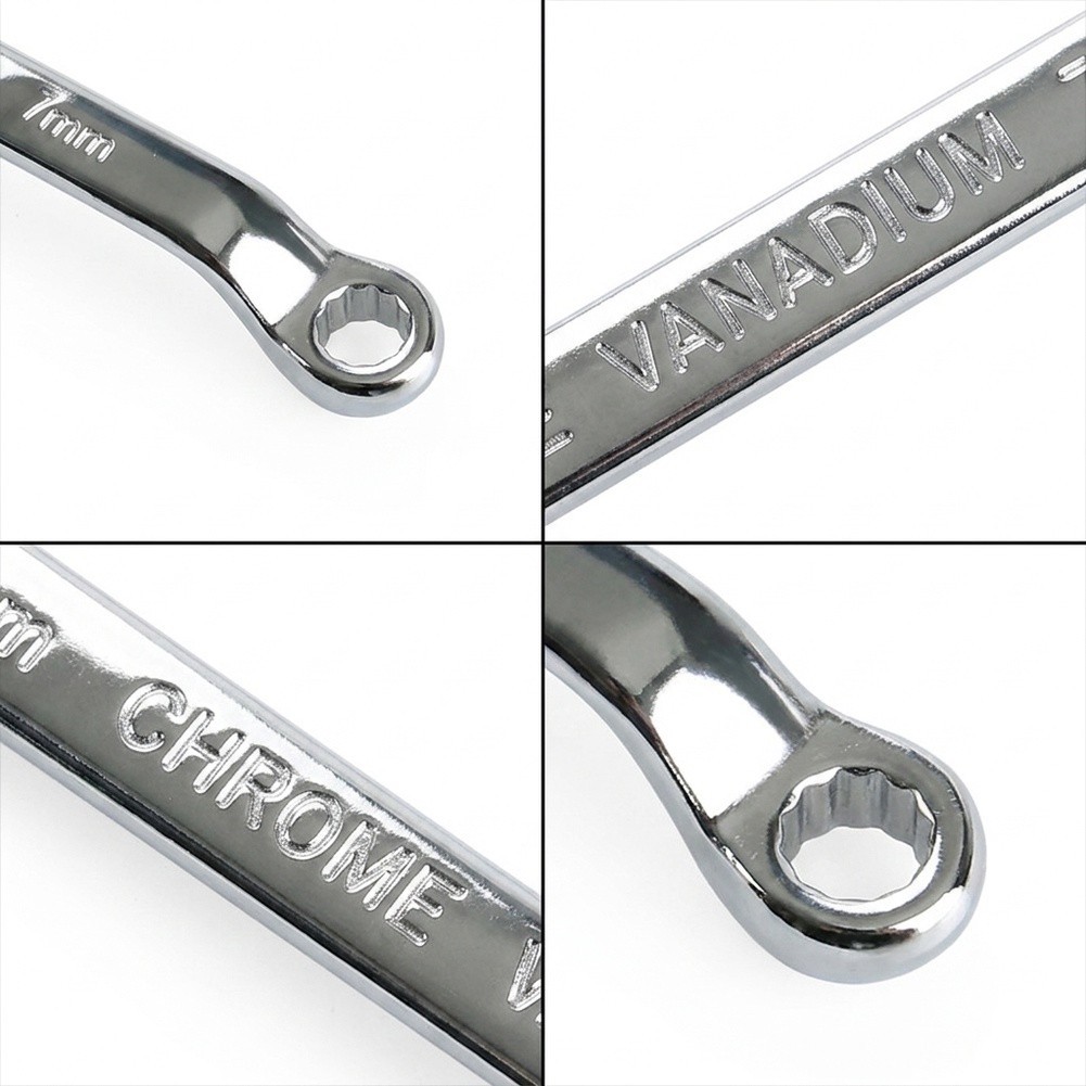 High Quality Offset Box End Wrench Spanners Carbon Steel Metric 45 Degree Angle