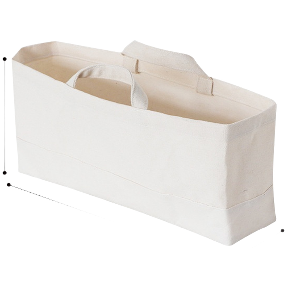 Japanese Style Canvas Basket for Clothes Toys Books 37x26x26cm and Larger