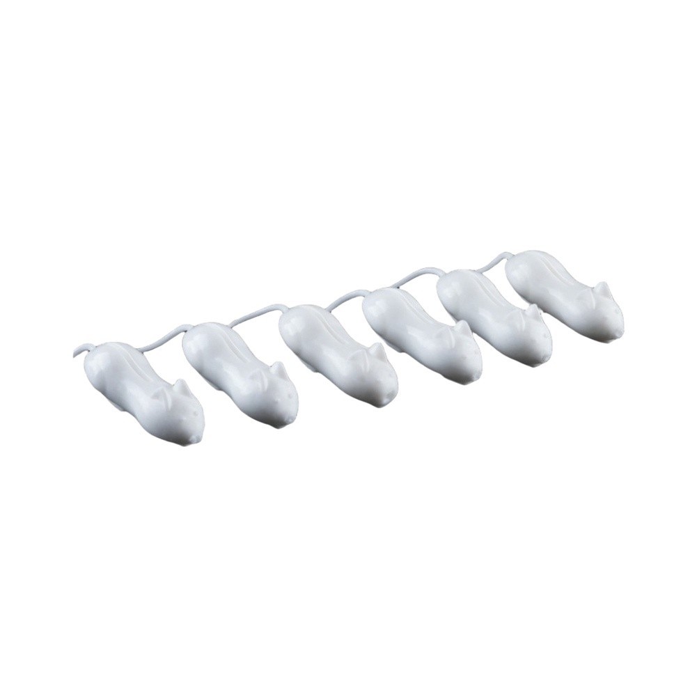Floating Rat Fishing Lure 9.5cm 10g 6 Pack Silicone Soft Bait for Snakehead